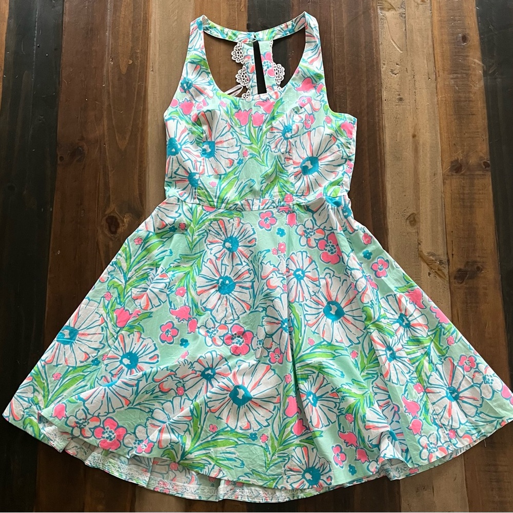 Lilly Pulitzer woman’s patterned dress